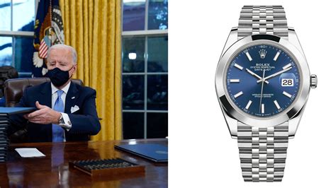 President Joe Biden Wore a Rolex Datejust Watch to His 